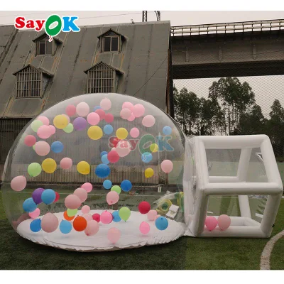 3 м/4 м, Лидер продаж, воздушные шары, летающие в надувной пузырьковой палатке, рекламный надувной воздушный шар, веселый дом, купольная палатка