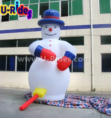 Рождественские украшения Надувной мультфильм снеговика для рекламы