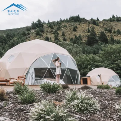Большая круглая купольная палатка с пузырьковым куполом, геодезическая палатка-иглу для продажи
