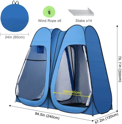 Всплывающая палатка, отличный аксессуар для кемпера, портативная уличная душевая палатка, как домашняя ванная комната или палатка для уединения, для переодевания